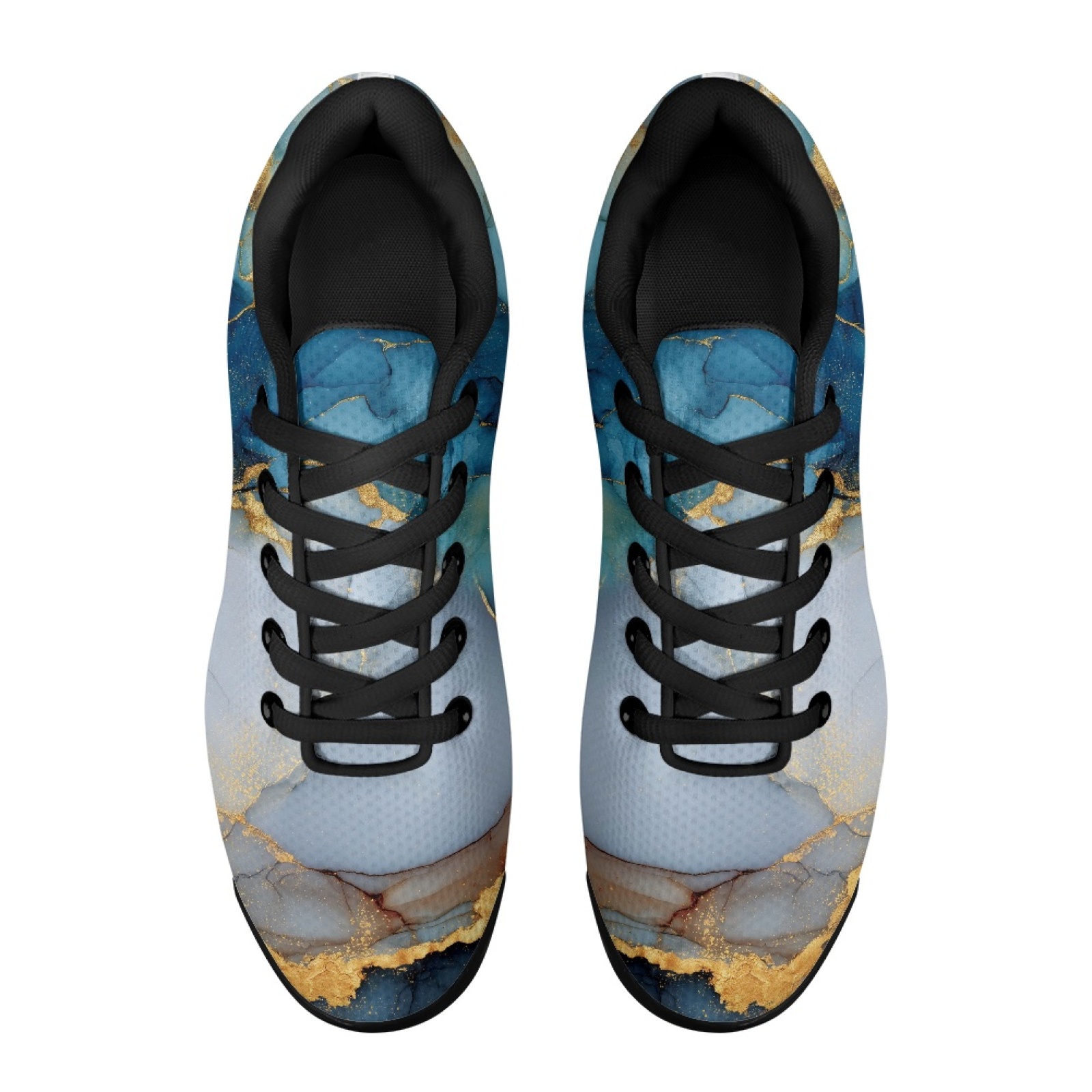 PENSTROLL Blue Gold Vein Tenni - Air Cushion Jogger Shoes Men 评论和价格