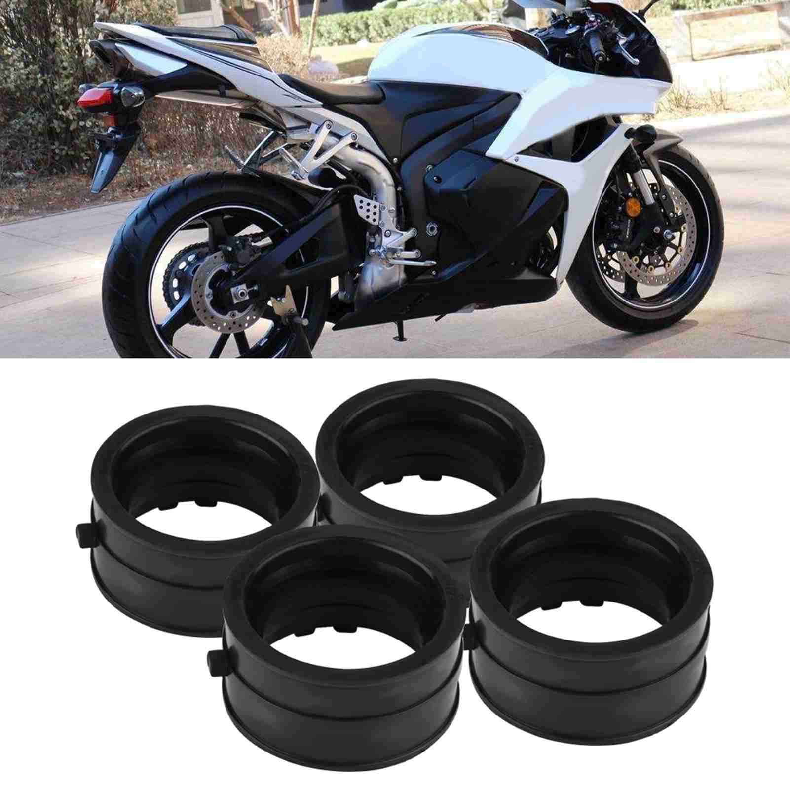 4Pcs Black Plastic Motorcycle  - Boots 评论和价格