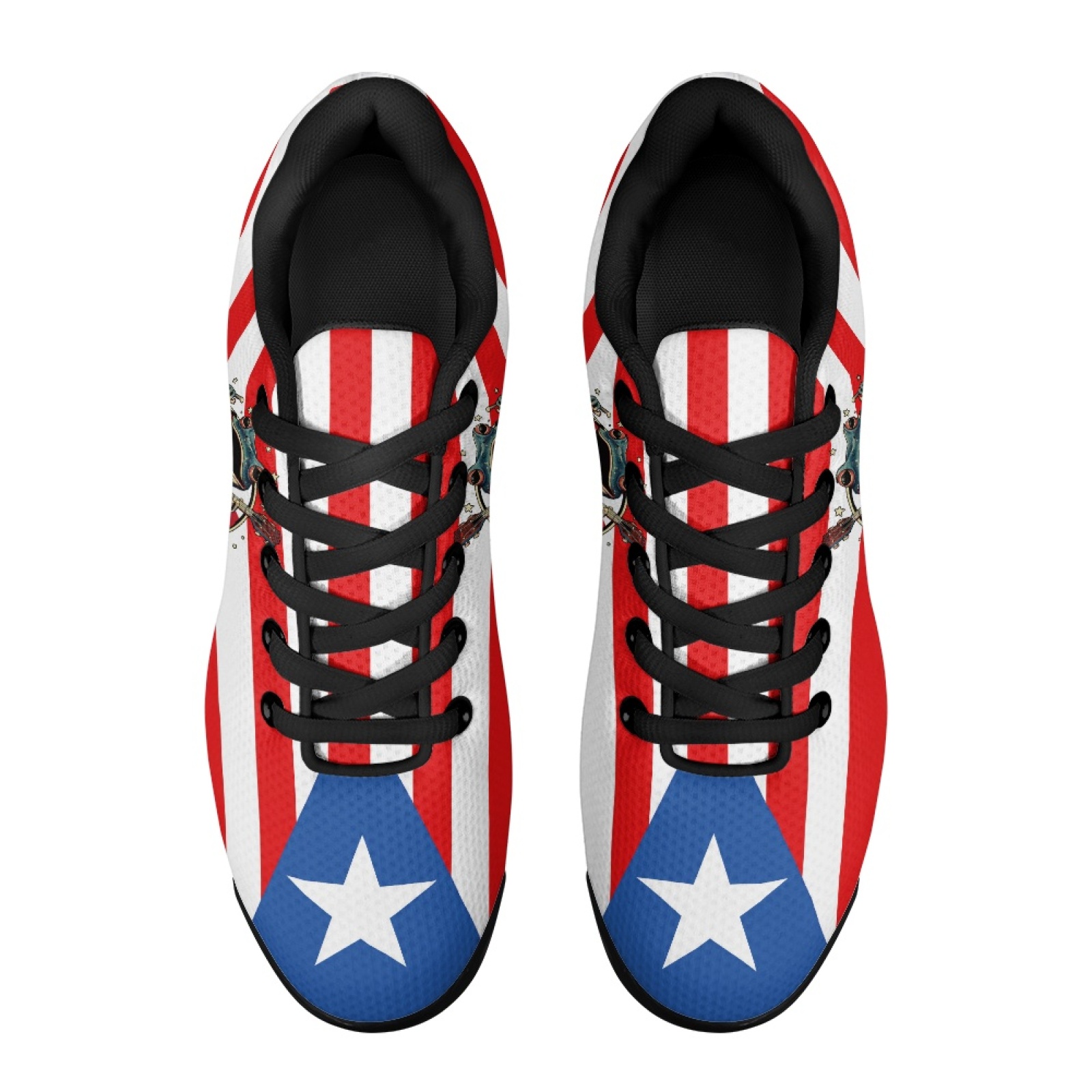 PENSTROLL Red White Blue Star  - Air Cushion Jogger Shoes Men 评论和价格