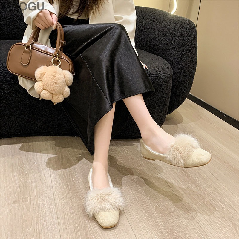 Women's Plush Flat Shoes 2025  - Heels 评论和价格